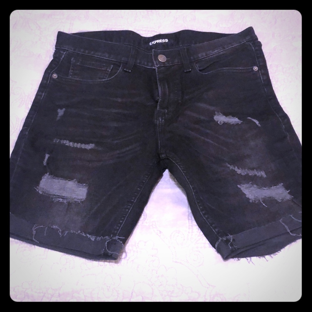 Express black shorts